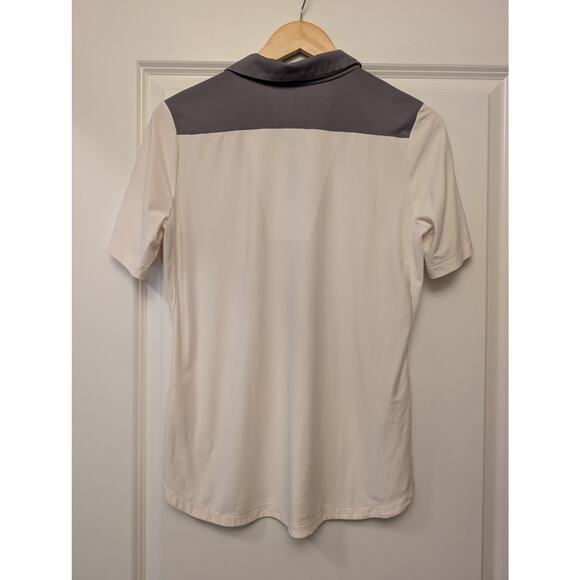 Lot of 3 Nike Women's Golf Polos Tan Gray Striped FitDry Dri-Fit Zonal Cooling - Picture 6 of 10